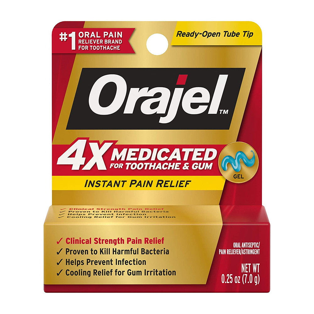 Orajel Instant Pain Relief for Severe Toothache, Cooling Gel, 0.25 Oz